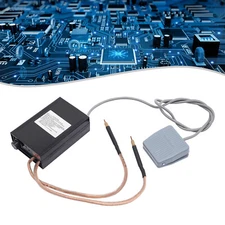 Tabletop Double Pulse Spot Welding Machine Spot Welder w/ Pedal Switch 8000W