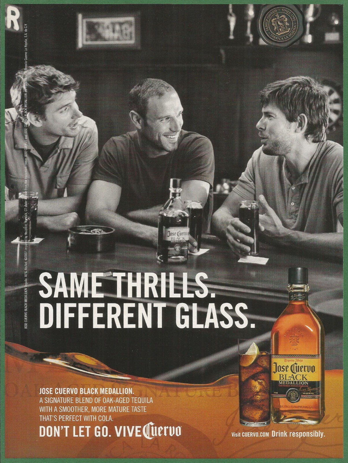 JOSE CUERVO BLACK MEDALLIONAged Tequila. 2008 Print Ad eBay