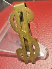 Swank VINTAGE GOLD TONE MONEY CLIP DOLLAR SIGN symbol