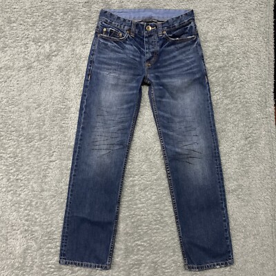 Armani Exchange Mens Button Fly Straight Leg Jeans Size 28 Short