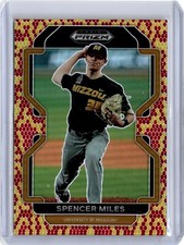2022 Prizm Draft Picks Snake Skin Refractor Spencer Miles 19/25 (B24) Giants