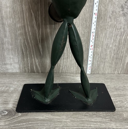 Metal Frog Playing Saxophone Home Decor Figurine H 18" W 9" - Picture 7 of 7