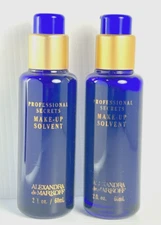 (2) ALEXANDRA DE MARKOFF Professional Secrets MAKE-UP SOLVENT - 2 fl oz **RARE
