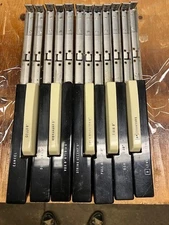 HAMMOND ORGAN PARTS: Diving Board Style Upper & Lower Preset Keys (see pics)