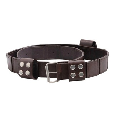 Link Hylian Sword Leather Belt Strap Genuine Brown Leather Cosplay Scabard Sling