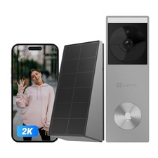 Image of EZVIZ 2K Video Doorbell Camera Wireless Solar WiFi Night Vision AI