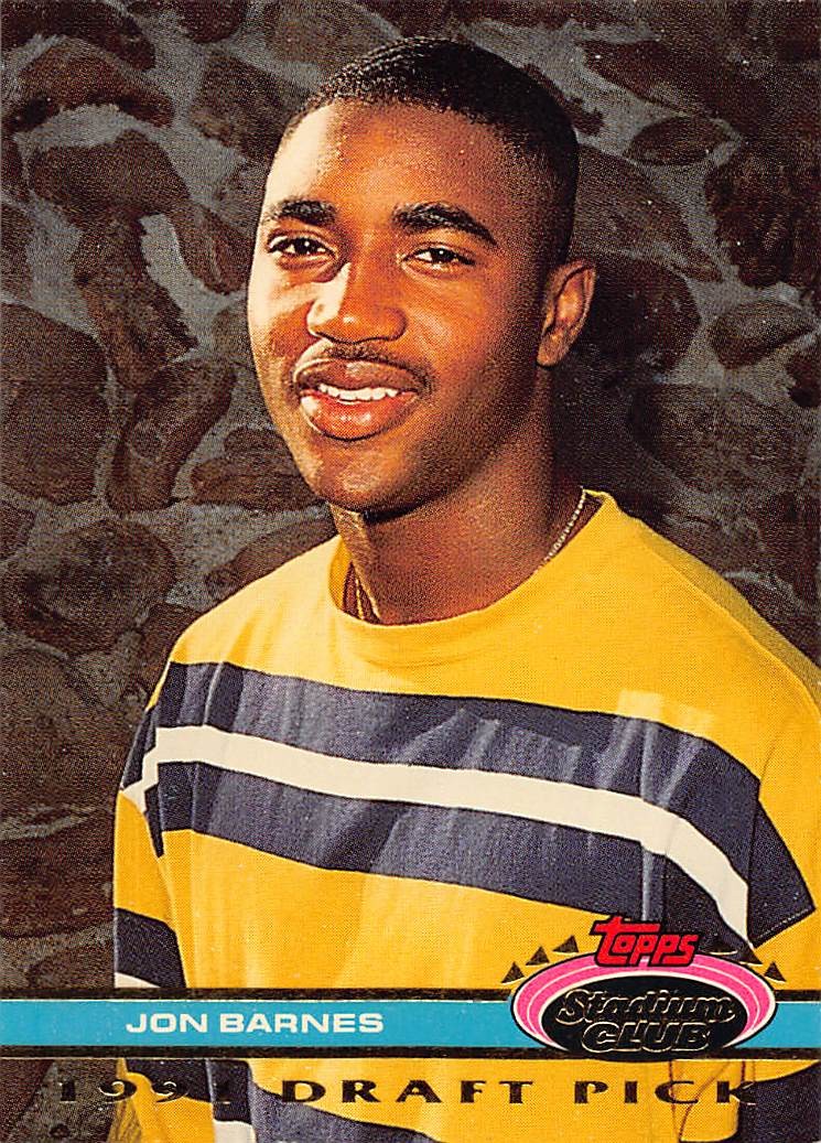 Jon Barnes 1992 Stadium Club Dome 12 San Diego Padres Rookie Baseball Card