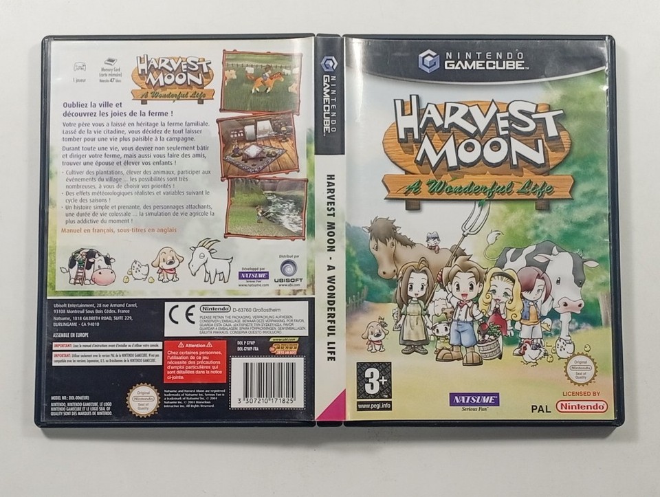 HARVEST MOON : A WONDERFUL LIFE NINTENDO GAMECUBE (GC) PAL-FRA OCCASION ...