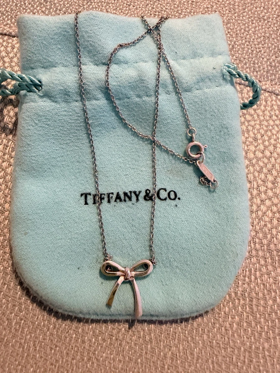 tiffany bow necklace products for sale | eBay