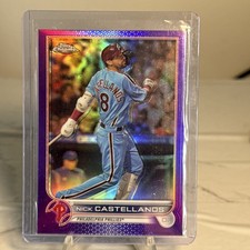 Nick Castellanos PHILLIES Purple Refractor 2022 Topps Chrome UPDATE #USC67 (SP)