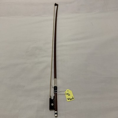 Stringer Holz Perlmutt 1/2 GRÖSSE Geigenbogen Holz Frosch Top Zustand 