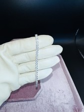 925 Sterling Silver Moissanite Tennis Bracelet 6.5  3mm, Luxury Jewelry, New