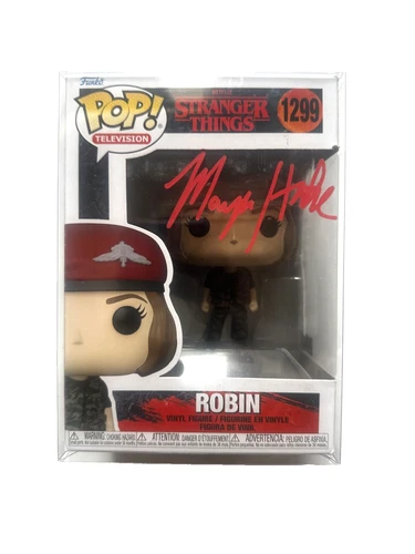 Funko Pop Certified Stranger Things Robin Signed by  Maya Hawke