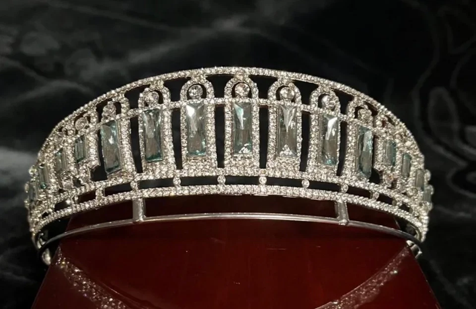 Русский аквамарин кокошник тиара копия - Изображение 2 из 4