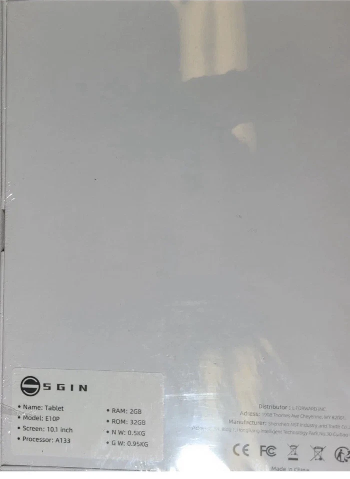 SGIN E10P Android 12 Tablet 2GB RAM 32GB ROM 10.1 Inch 1.6Ghz, A133 - Sealed - Image 2 of 4