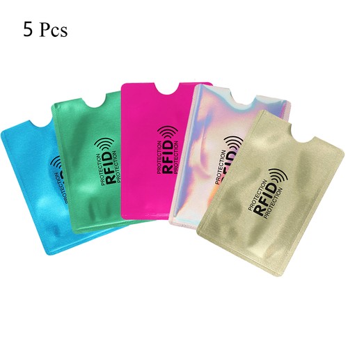 Anti-theft Bank Sleeve Wallet RFID Blocking Protect Case Cover Card Holder