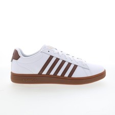 K-Swiss Court Tiebreak II 04413-126 Mens White Lifestyle Sneakers Shoes