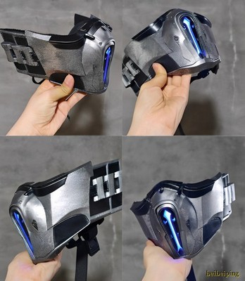 Mortal Kombat SUB-ZERO Bi Han Half Face Mask Luminous Mask Halloween Cos Props