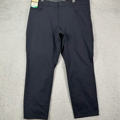 Weatherproof Tech Pants Golf Chino Mens 38X29 Black Performance Flex Stretch NEW