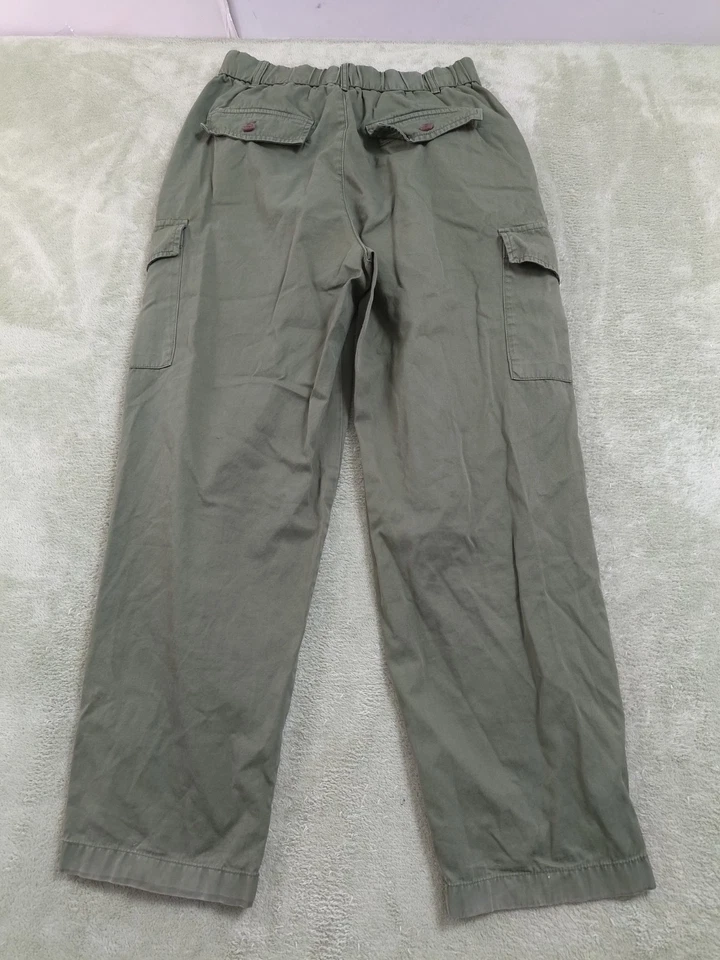 GAP Women's Size 4 Olive Green Cotton Cargo Utility Pants Tapered Casual - Image 2 of 4
