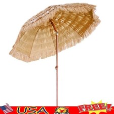 Tiki Umbrella 6.5 Ft Outdoor Patio Shade Adjustable Tilt UV Block Portable Case