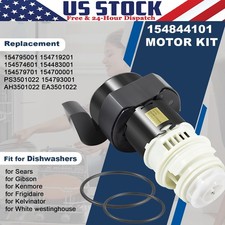Replace for 154844101 Frigidaire Dishwasher Circulation Pump Motor Kit 154719201