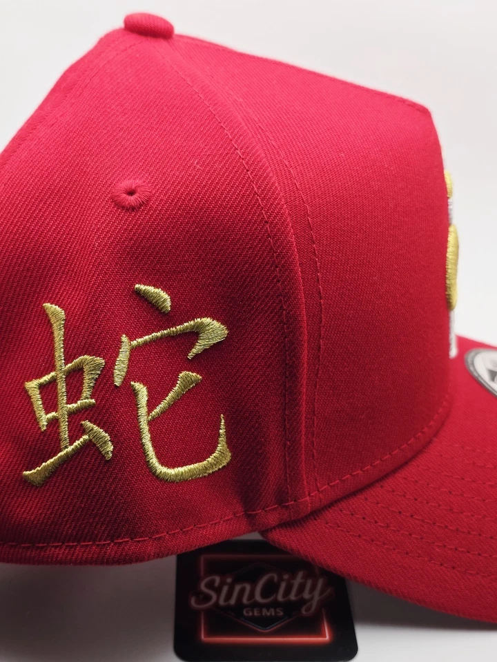 New Era LA Angels 2025 Lunar New Year Of The Snake Snapback 9Forty A-Frame Hat  - Image 3 of 4