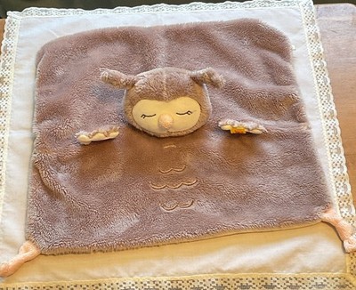 Steiff Ollie Owl Lovey Security Blanket German Toy Baby Plush Knope Im Ohr