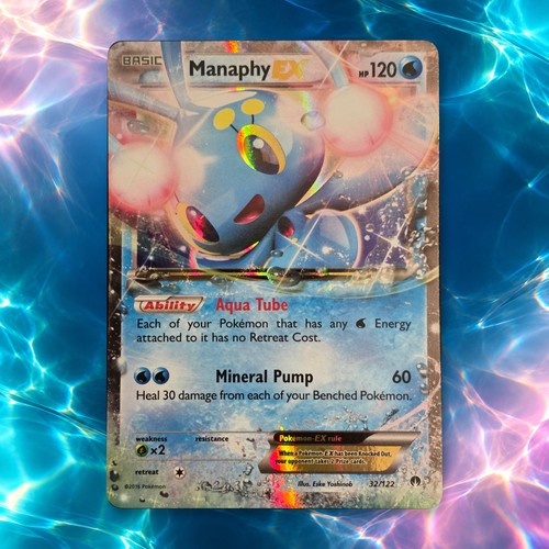Pokemon Manaphy EX 32/122 Holo Ultra Rare XY BREAKpoint 2016 English