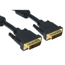 DVI-D Dual Link 5m DVI to DVI Cable - Black