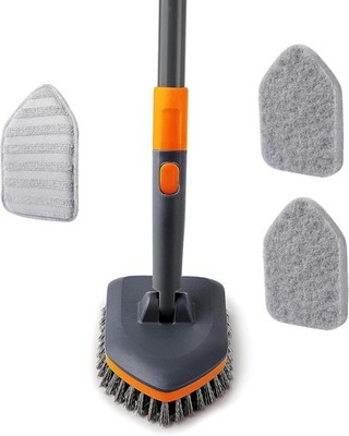 CLEANHOME Schrubber mit Metall StielVerlängerbar: 20 142 cm  Badreiniger 4-in-1