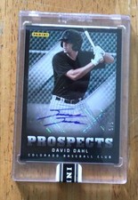 David Dahl #15 RC Rockies 5/5 Made Auto Prospects 2013 Panini Fall Heroes