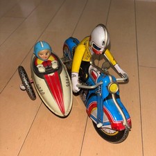 Vintage Japanese Tin Toy Sidecar Showa Era