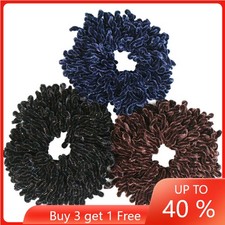 Scrunchie Velvet Hair Band Tie Elastic Bun Clip Hijab Scarf Volumizer Headband