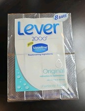 (8) NOS Lever 2000 with Vaseline Bar Soa  Original 4.5 oz Each SEALED