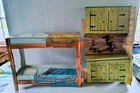Vintage Marx #5275 Johnny West Circle X Ranch Pantry And Bunk Beds