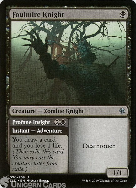 Foulmire Knight Uncommon Mint MTG Card :: Challenger Decks 2020 ::