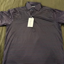 NWT Collars  Co Dress Collar Polo Shirt Small Navy With Red/Blue Pattern