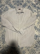 Untuckit Shirt Mens Extra Large Grey Slim Fit Wrinkle Free Button Down Plaid