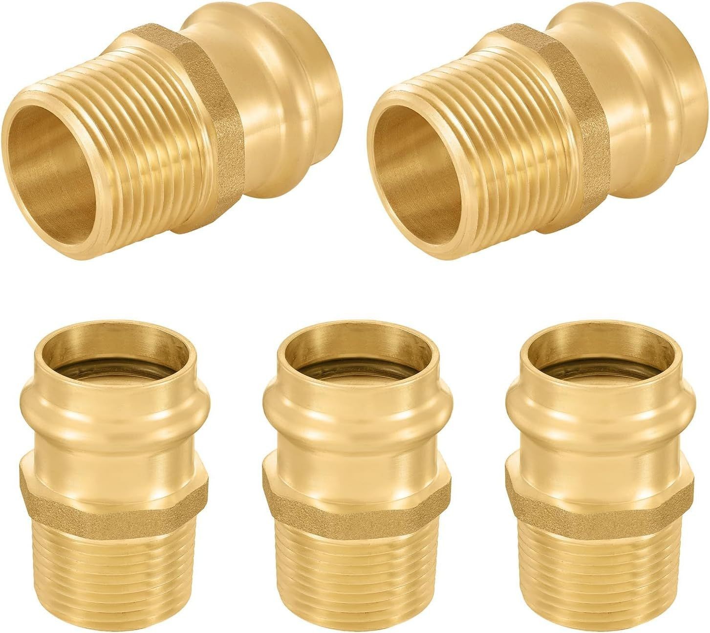 3/4" Copper Press Male Thread Adapter, 3/4" Press x 3/4" MNPT
