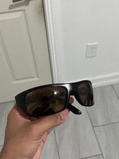 Maui Jim Peahi Sunglasses Full Rim Rectangular Wrap Polarized Lenses Gloss Black