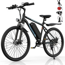 26" Electric Bike 48V Peak 750W E-Bike Dual Disc Brakes E-Citybike for Adults