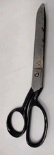 Deluxe Kleencut 8" Scissors USA Made Vintage Metal Sewing Black Handle 135c