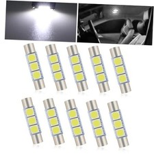 Car 28mm LED Reading Light, 6614F/6612F 5050-3SMD Chips 180  10 PCS White