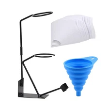 52Pcs Gravity Feed Paint Spray Gun Holder Stand - w/ Strainer Holder