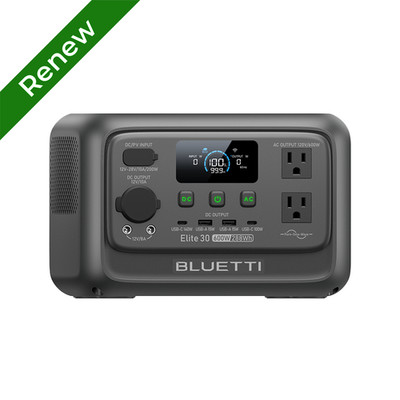 BLUETTI Elite 30 V2 288Wh Portable Power Station Generator for Backup Renewed