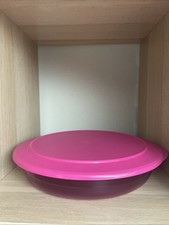 Tupperware Tafelperle 2,0 L Flach Pink Rund Neu