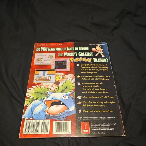 Prima's Official Strategy Guide Pokemon Red & Blue Version - 第 7/10 張圖片