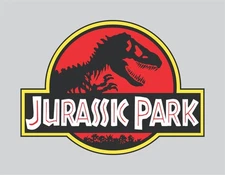 1x JURASSIC PARK Logo Vinyl Sticker Decal Car  Movie T-Rex Raptor
