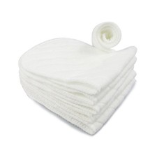 5Pcs Cotton Cloth Baby Diapers Inserts Liners 3 Layers Reusable Newborn Nappy A